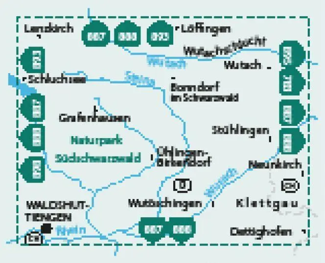 Bild: 9783991540922 | KOMPASS Wanderkarte 899 Wutachschlucht, Waldshut-Tiengen 1:25.000