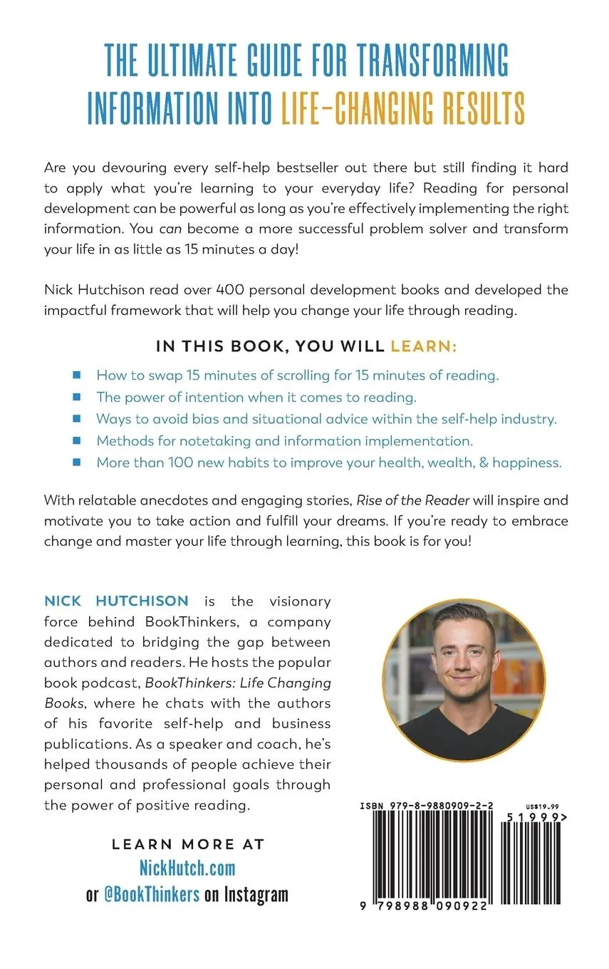 Rückseite: 9798988090922 | Rise of the Reader | Nick Hutchison | Buch | Englisch | 2023