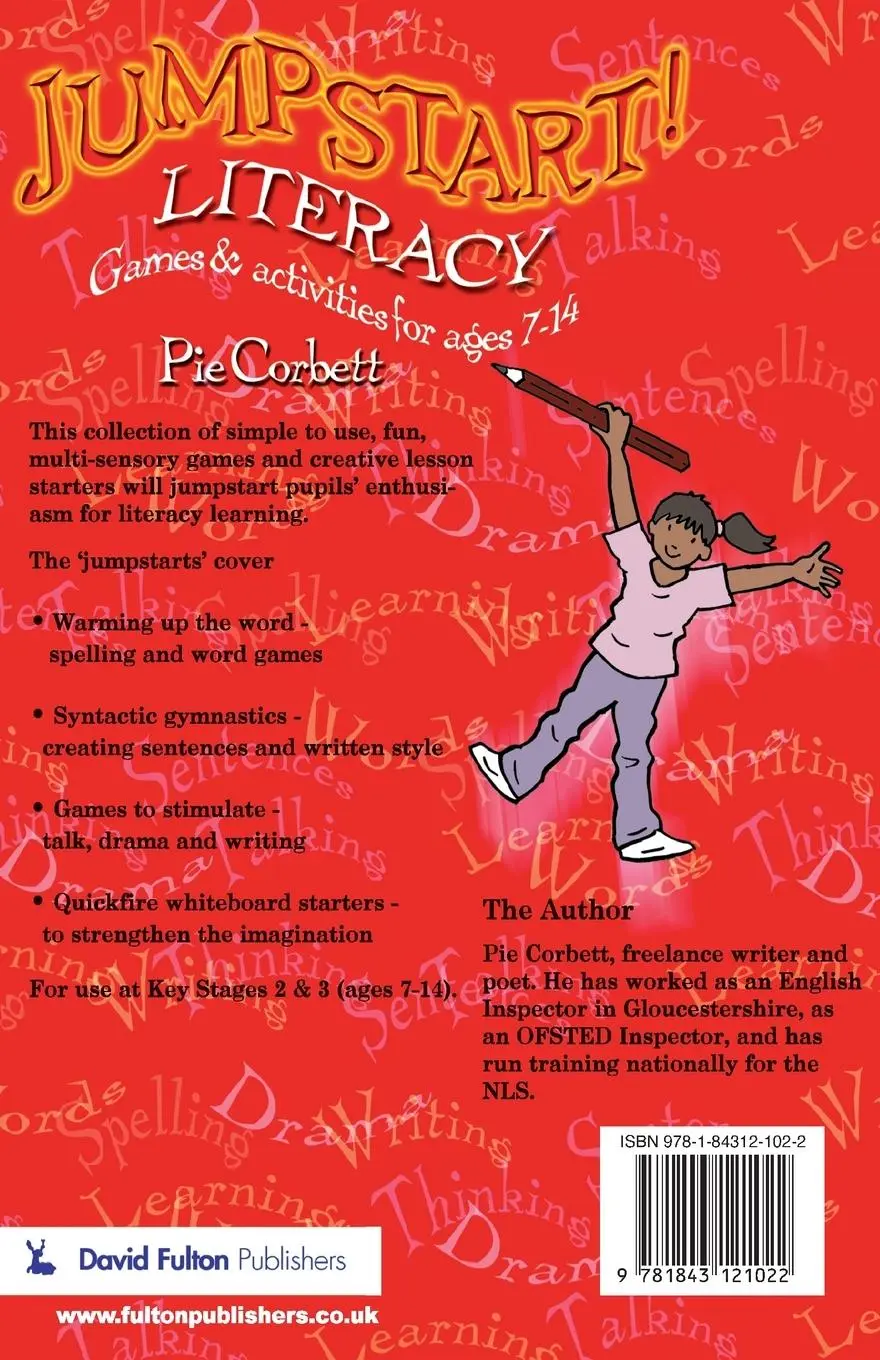 Rückseite: 9781843121022 | Jumpstart! Literacy | Games and Activities for Ages 7-14 | Pie Corbett