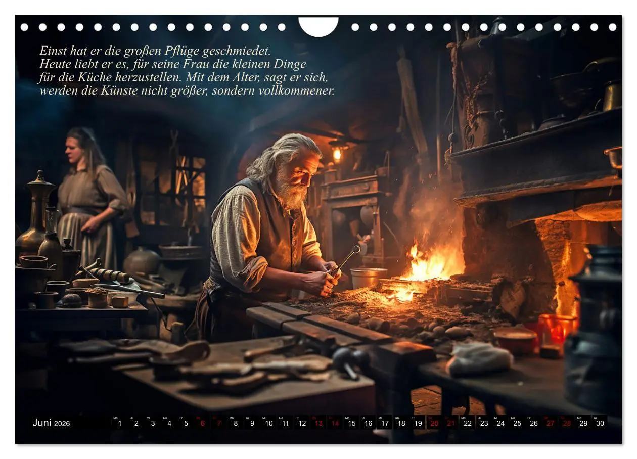 Bild: 9783457371022 | Mittelalter Lebensgeschichten (Wandkalender 2026 DIN A4 quer),...