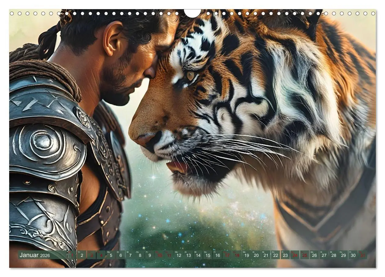Bild: 9783516601022 | Tierische Kampfgefährten (Wandkalender 2026 DIN A3 quer), CALVENDO...