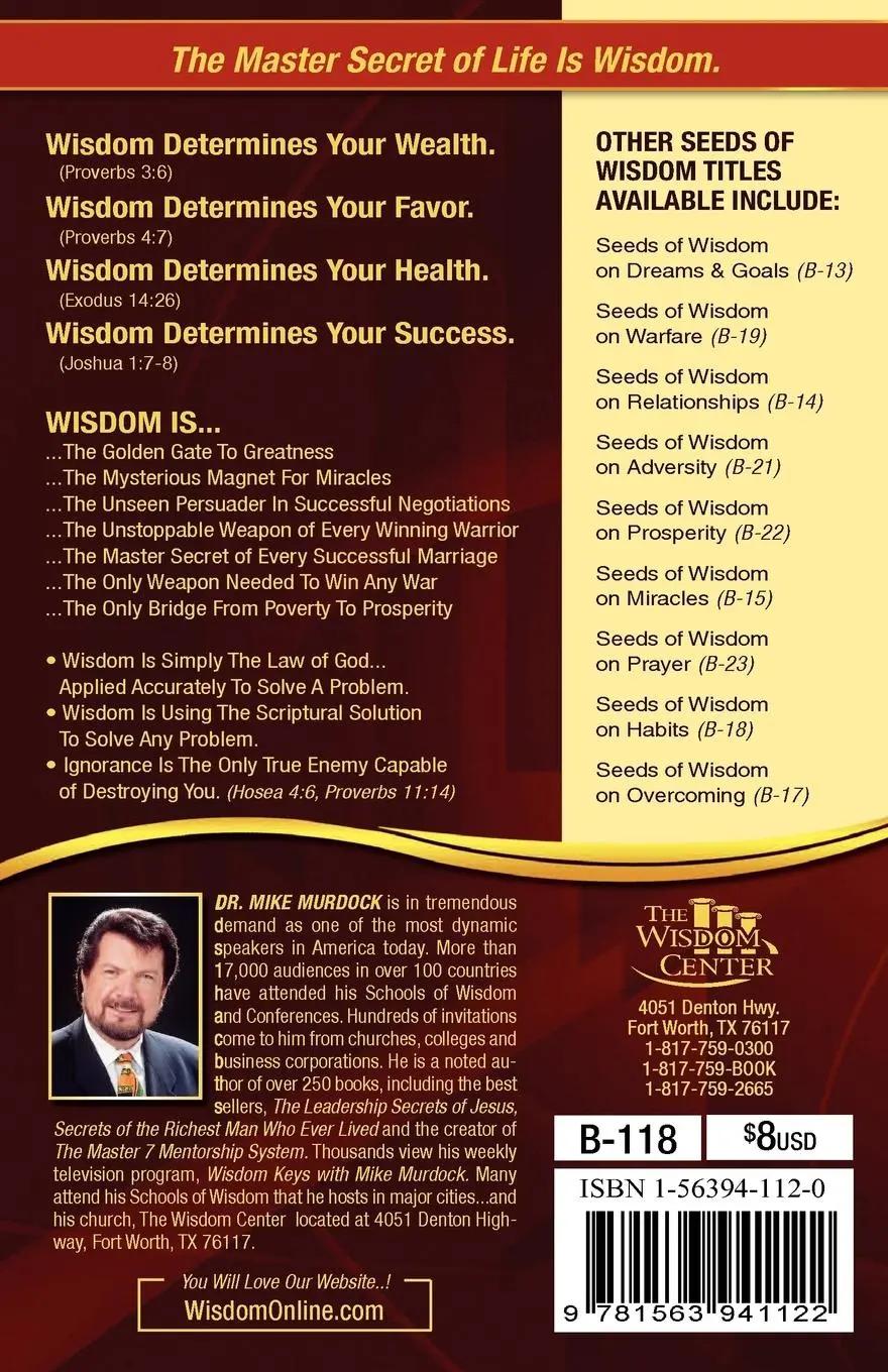 Rückseite: 9781563941122 | 7 Rewards of Problem Solving | Mike Murdock | Taschenbuch | Englisch