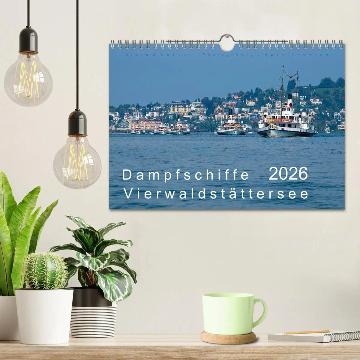 Bild: 9783457671122 | Dampfschiffe Vierwaldstättersee (Wandkalender 2026 DIN A4 quer),...