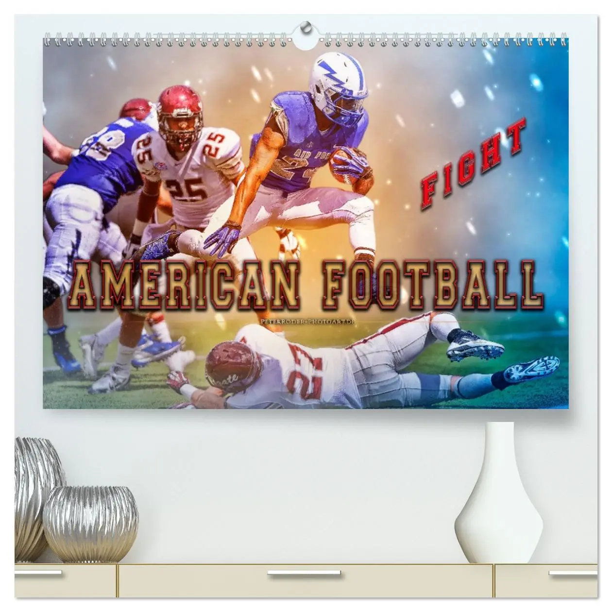 Cover: 9783457741122 | American Football - Fight (hochwertiger Premium Wandkalender 2026...
