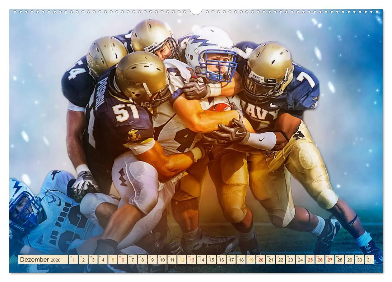 Bild: 9783457741122 | American Football - Fight (hochwertiger Premium Wandkalender 2026...