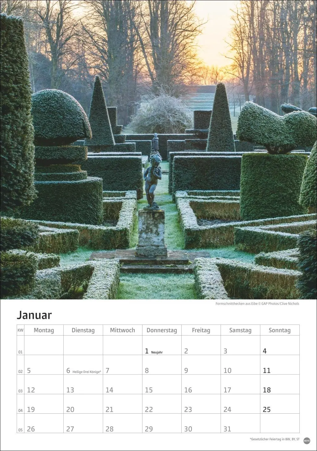 Bild: 9783756411122 | Gartenzauber Kalender 2026 | Heye | Kalender | Spiralbindung | 13 S.