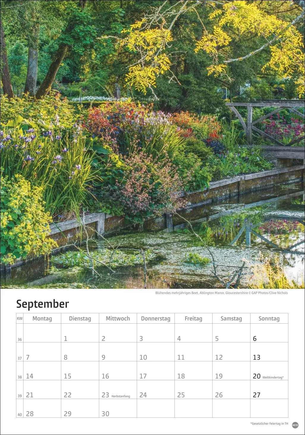 Bild: 9783756411122 | Gartenzauber Kalender 2026 | Heye | Kalender | Spiralbindung | 13 S.