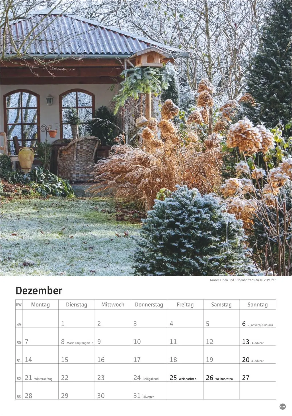 Bild: 9783756411122 | Gartenzauber Kalender 2026 | Heye | Kalender | Spiralbindung | 13 S.
