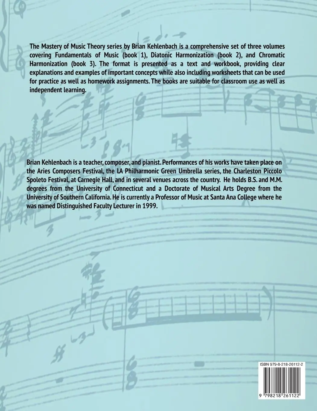 Rückseite: 9798218261122 | Mastery of Music Theory, Book 1 | Fundamental Materials. 2nd Ed.