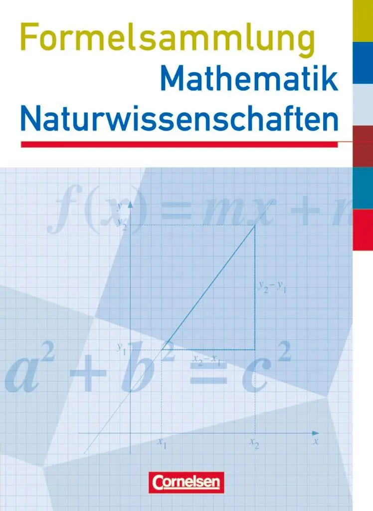 Cover: 9783060401222 | Formelsammlung Mathematik. Naturwissenschaften. Sekundarstufe I....
