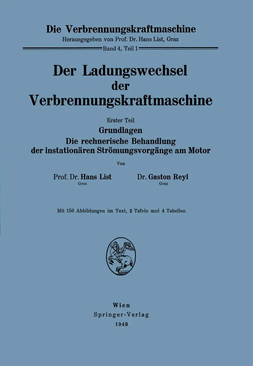 Cover: 9783211801222 | Der Ladungswechsel der Verbrennungskraftmaschine | Hans List (u. a.)
