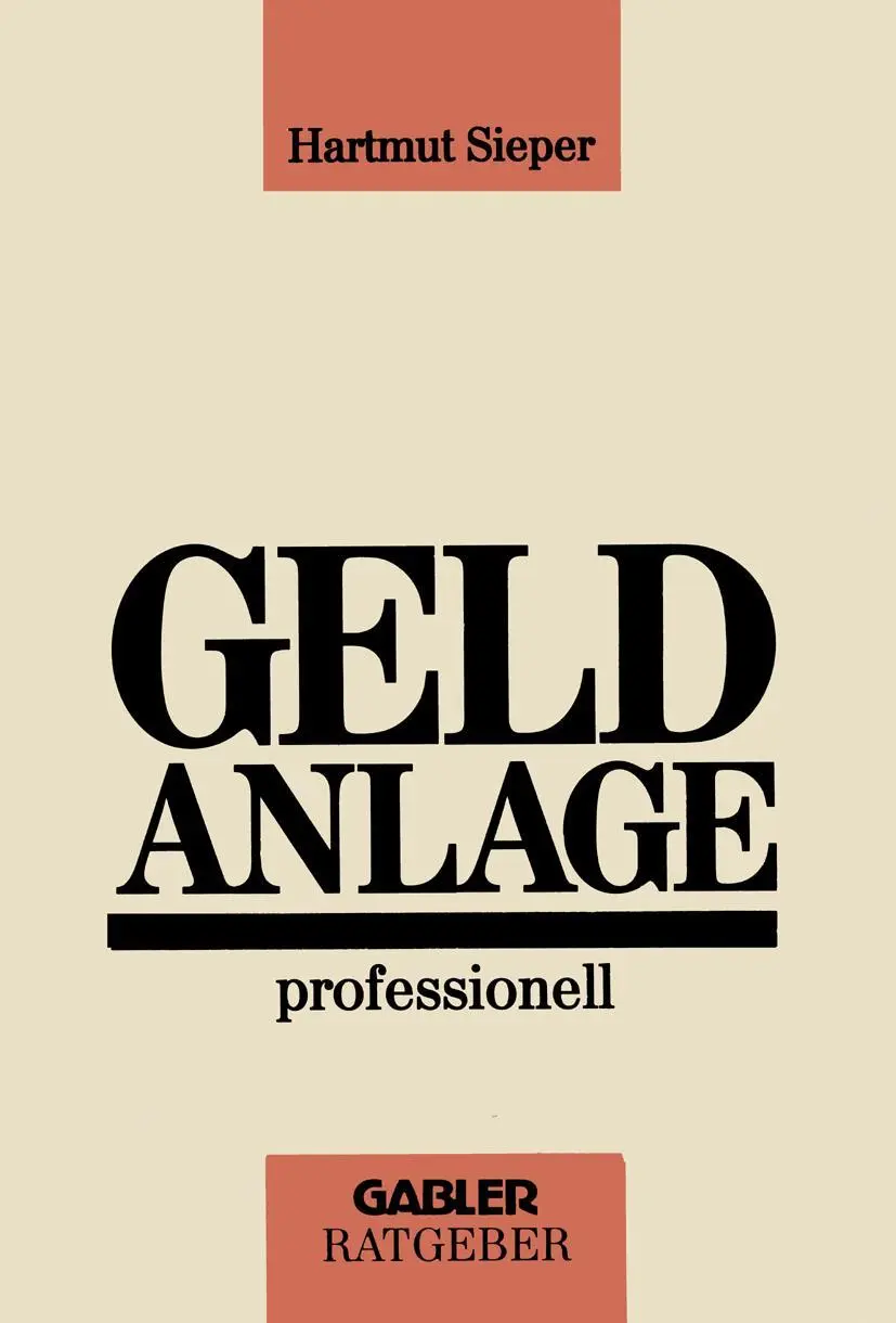 Cover: 9783409141222 | Geldanlage professionell | Hartmut Sieper | Taschenbuch | 343 S.