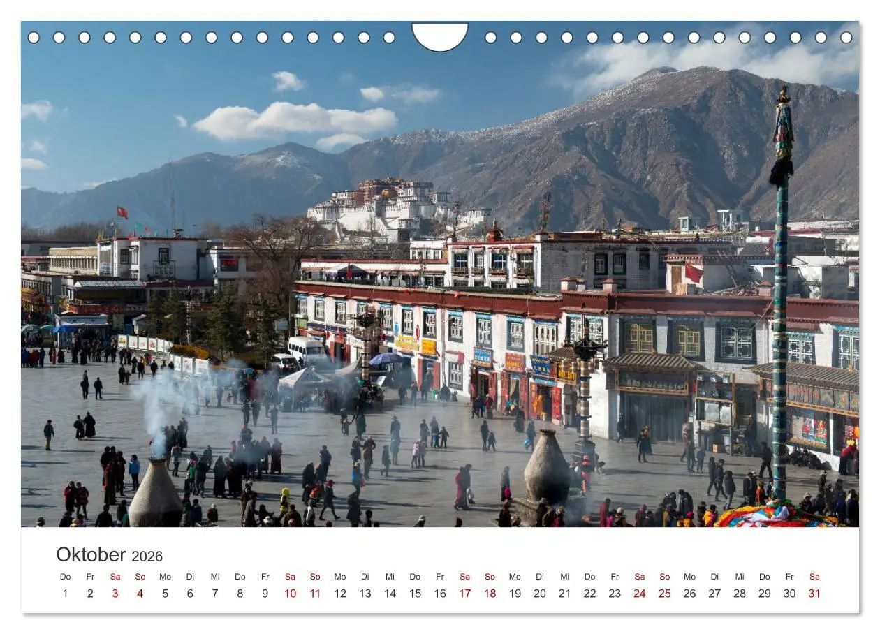 Bild: 9783457351222 | Tibet - Kloster und Landschaft (Wandkalender 2026 DIN A4 quer),...