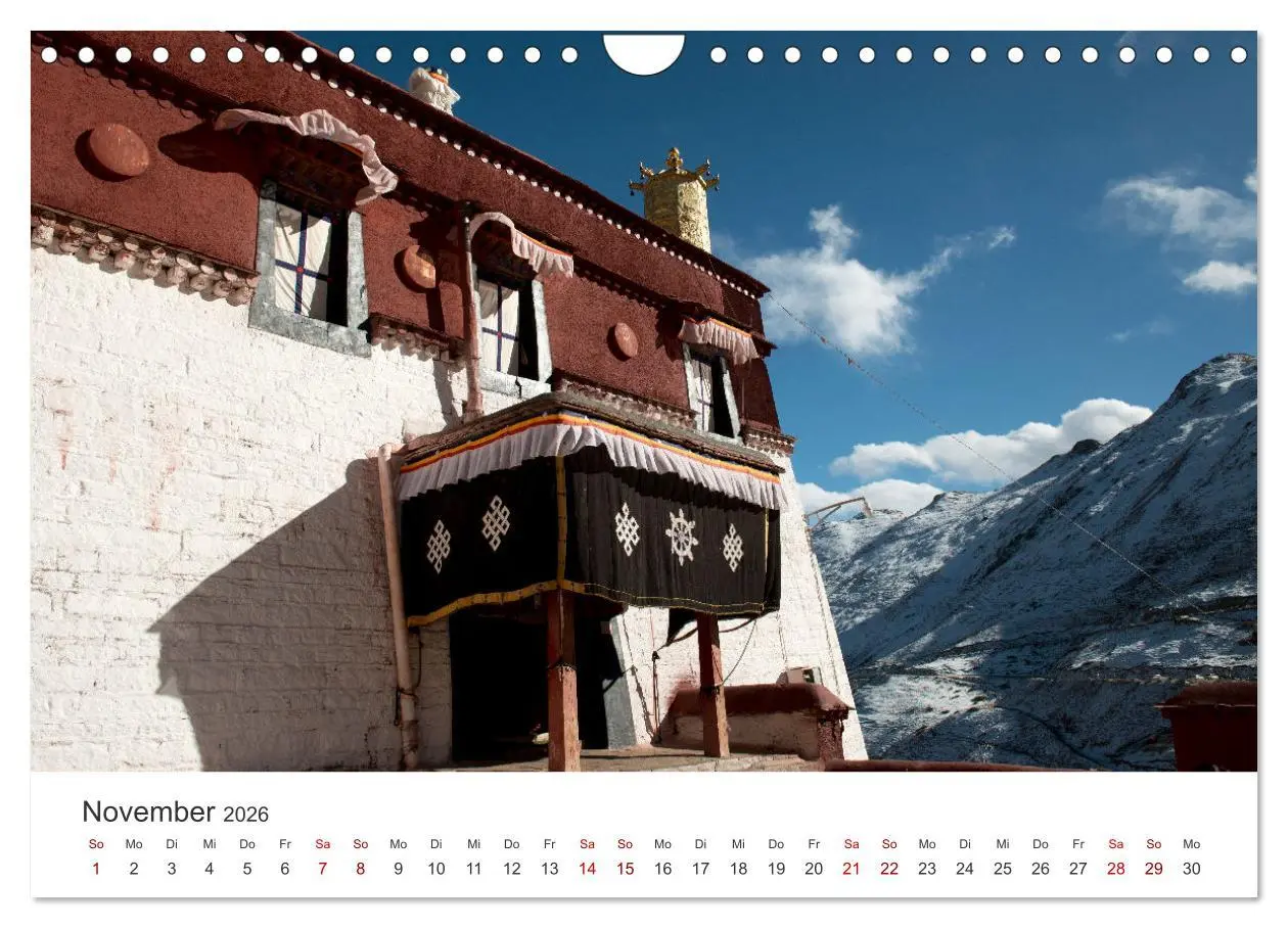 Bild: 9783457351222 | Tibet - Kloster und Landschaft (Wandkalender 2026 DIN A4 quer),...