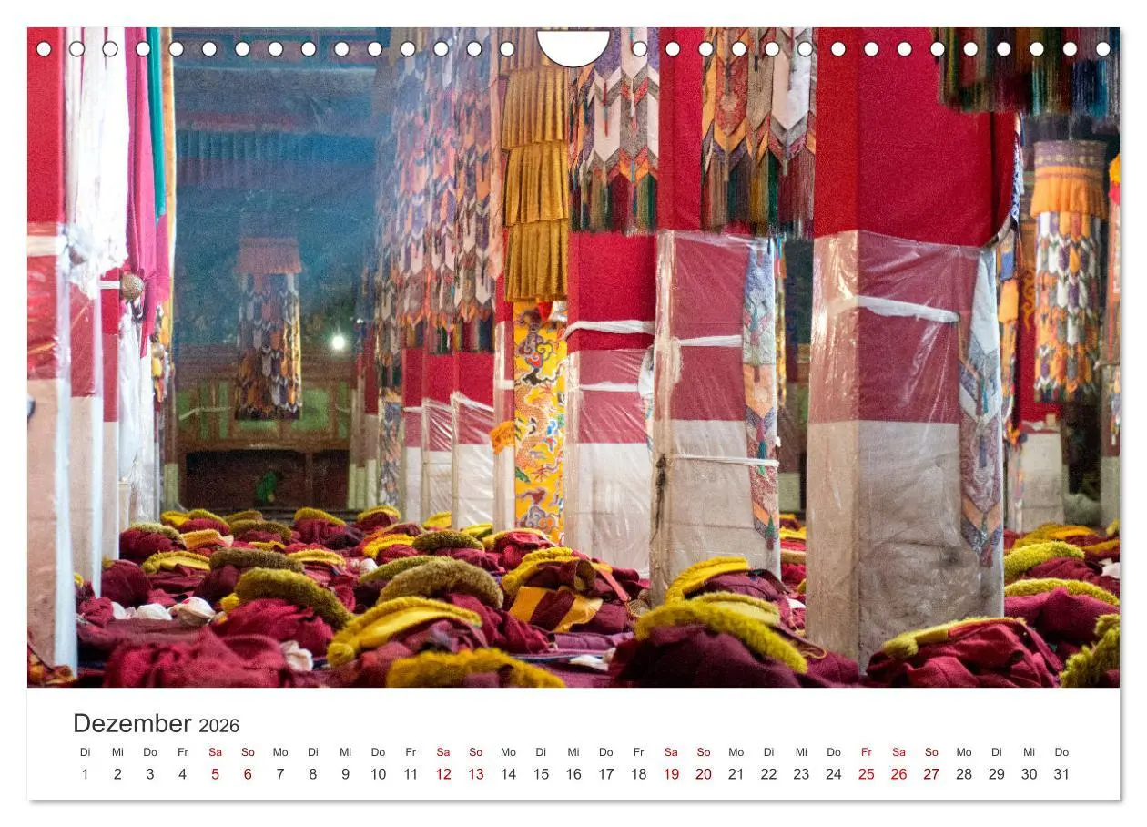 Bild: 9783457351222 | Tibet - Kloster und Landschaft (Wandkalender 2026 DIN A4 quer),...