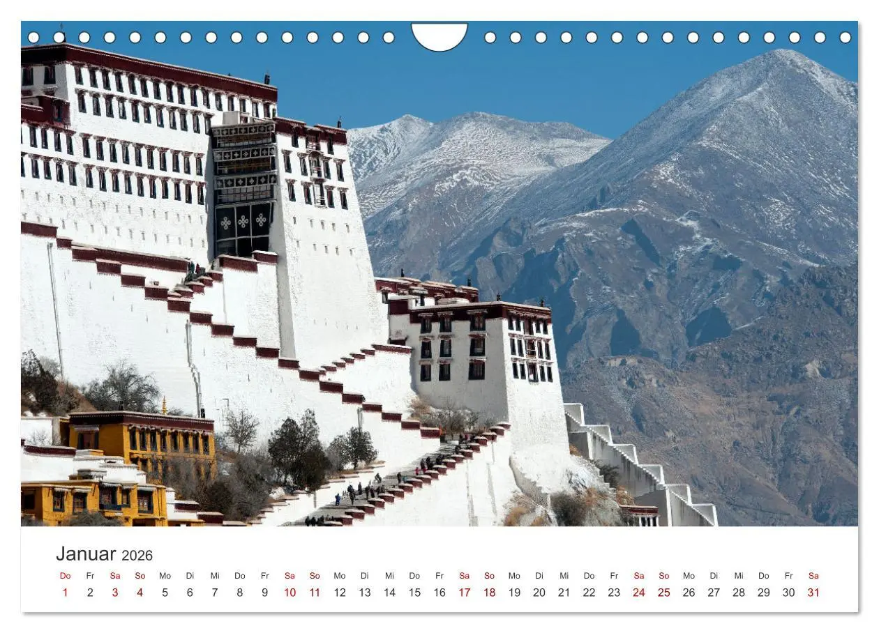 Bild: 9783457351222 | Tibet - Kloster und Landschaft (Wandkalender 2026 DIN A4 quer),...