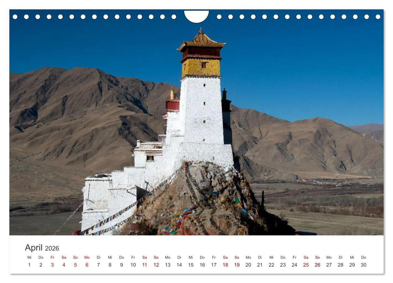 Bild: 9783457351222 | Tibet - Kloster und Landschaft (Wandkalender 2026 DIN A4 quer),...