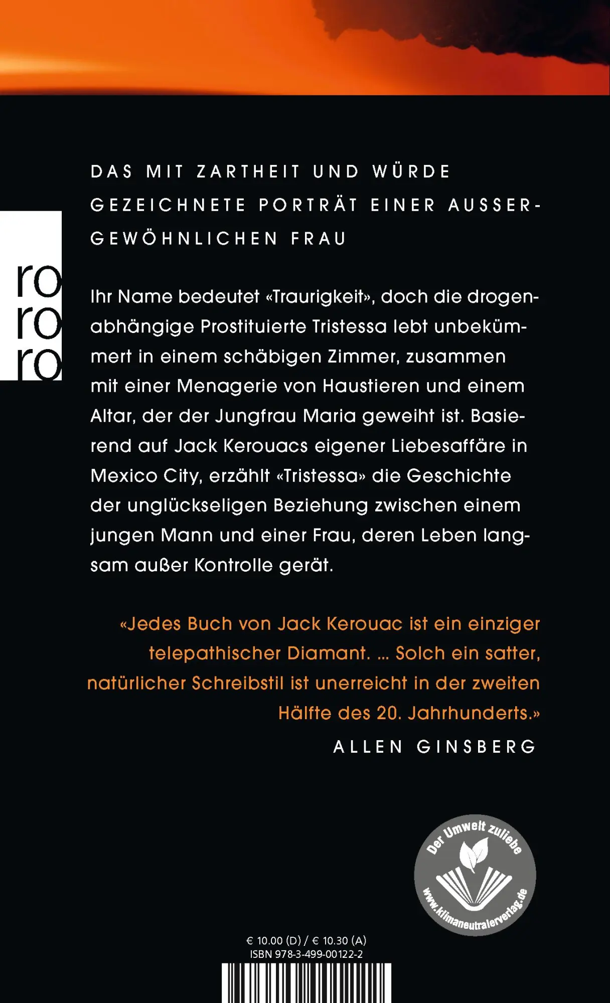 Rückseite: 9783499001222 | Tristessa | Jack Kerouac | Taschenbuch | 112 S. | Deutsch | 2022