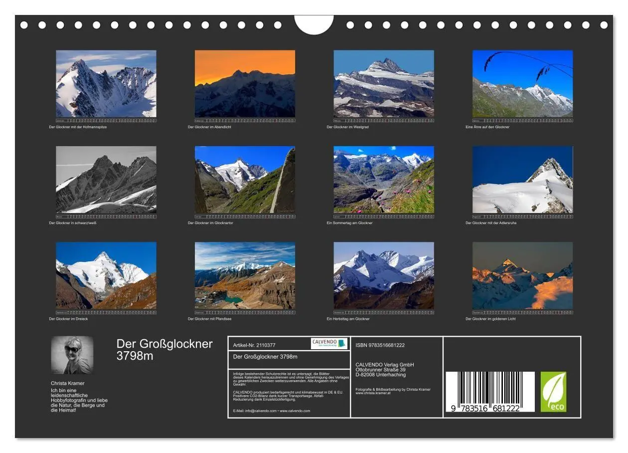 Bild: 9783516681222 | Der Großglockner 3798m (Wandkalender 2026 DIN A4 quer), CALVENDO...