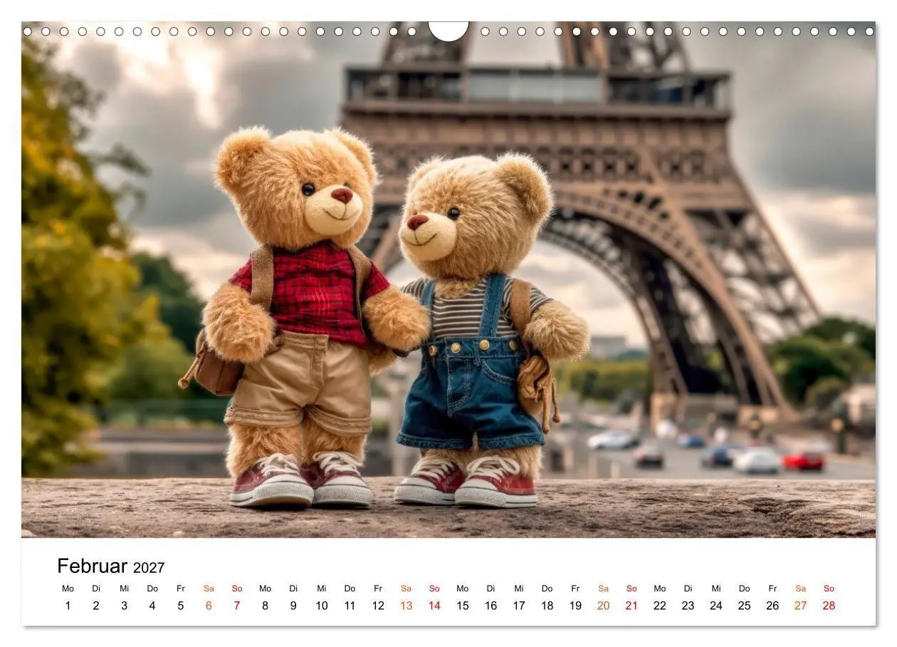 Bild: 9783516751222 | Teddybären - im Doppelpack durchs Jahr (Wandkalender 2027 DIN A3...