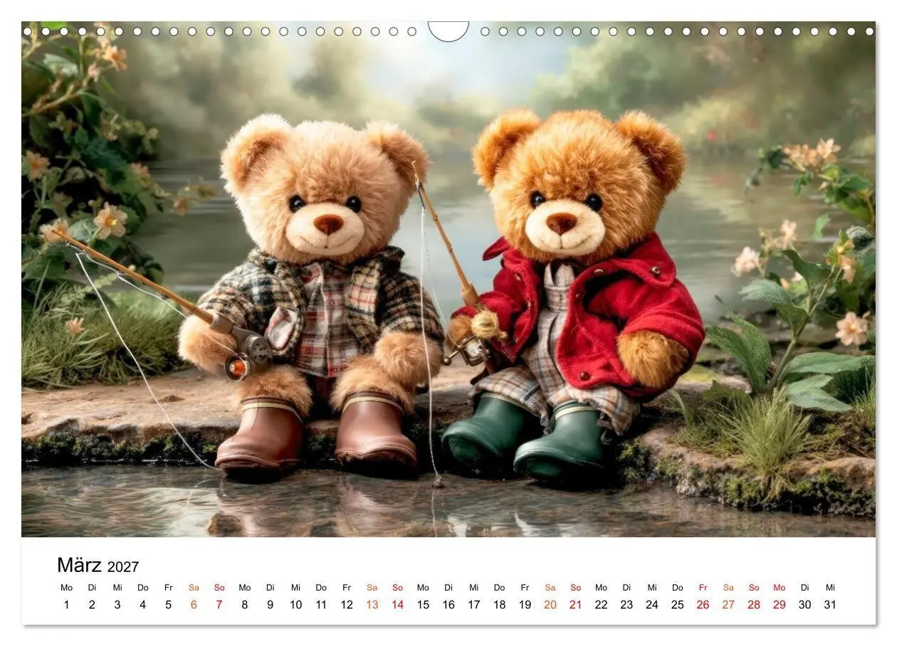 Bild: 9783516751222 | Teddybären - im Doppelpack durchs Jahr (Wandkalender 2027 DIN A3...