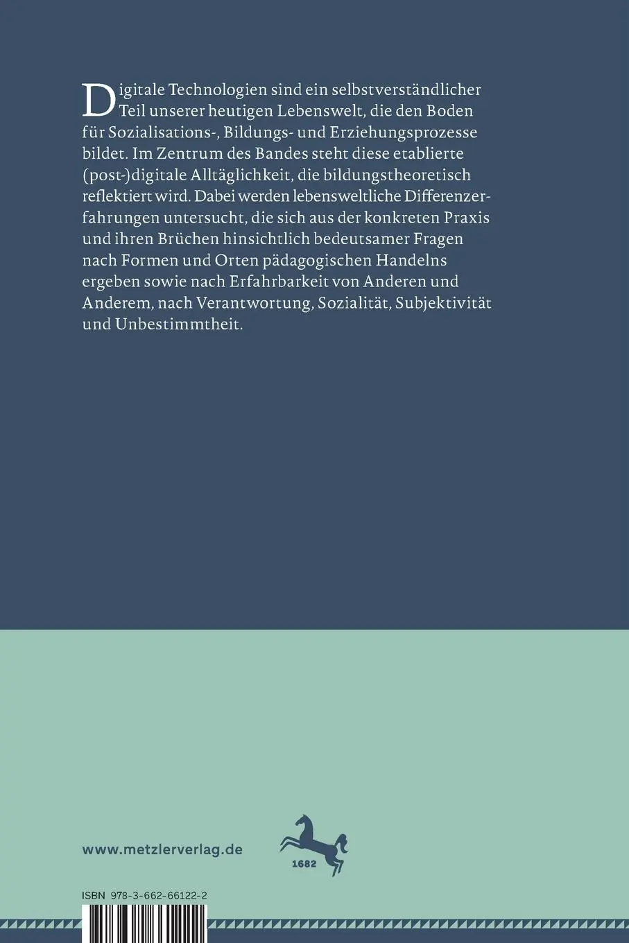 Rückseite: 9783662661222 | Digitalisierte Lebenswelten | Bildungstheoretische Reflexionen | Buch