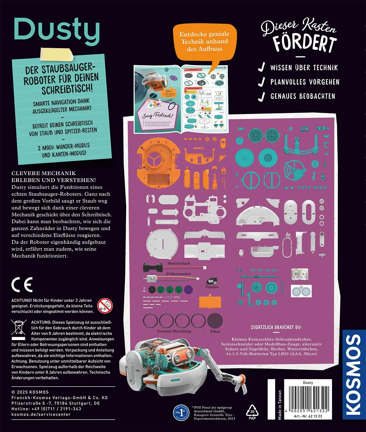 Bild: 4002051621322 | Dusty - Dein saugstarker Robo-Helfer | Experimentierkasten | Spiel