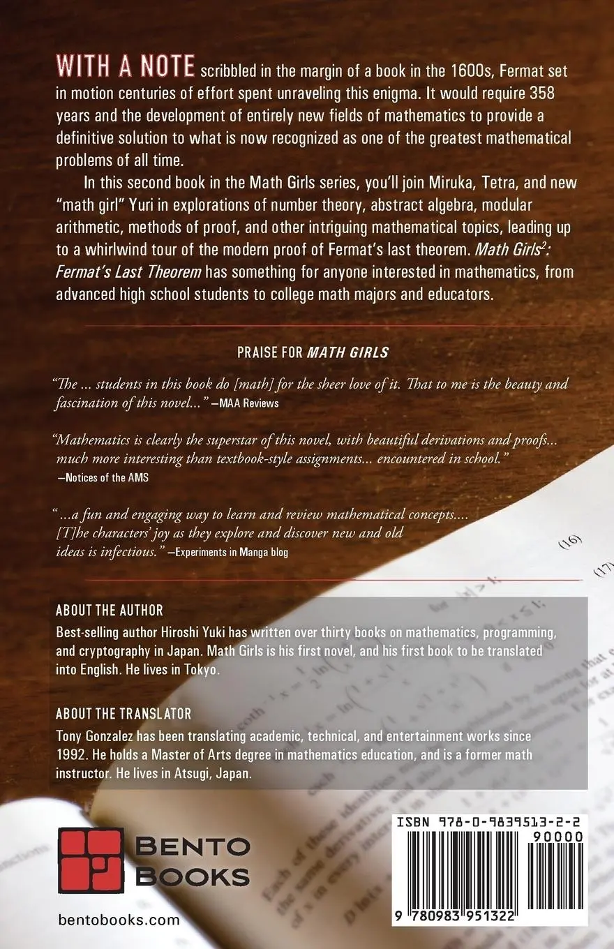 Rückseite: 9780983951322 | Math Girls 2 | Fermat's Last Theorem | Hiroshi Yuki | Taschenbuch