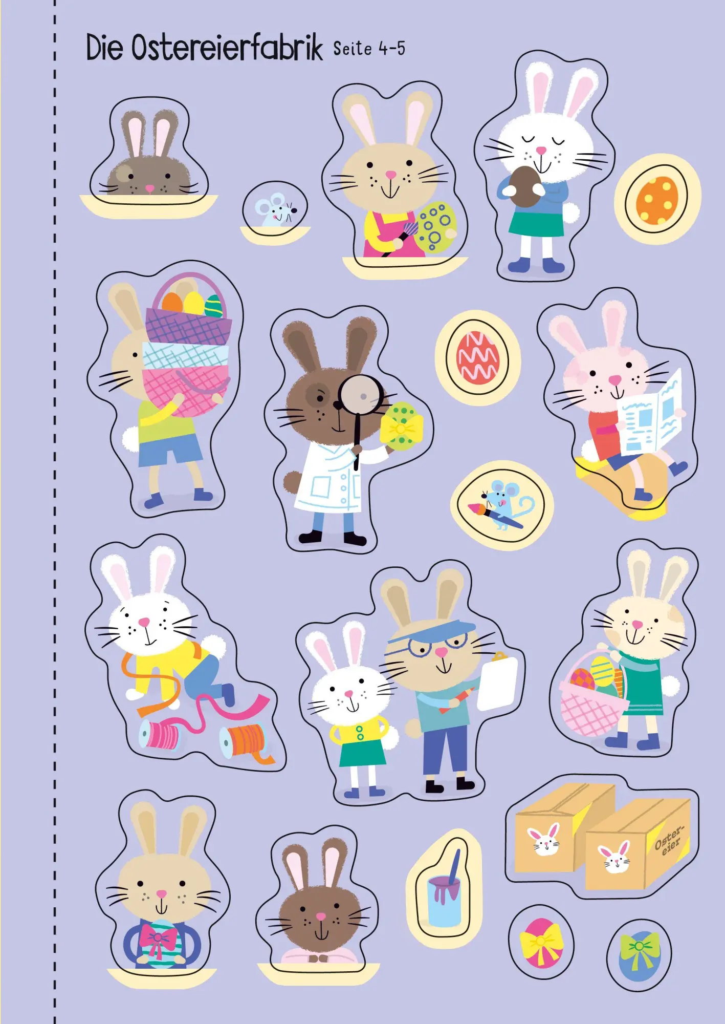 Bild: 9781035701322 | Mein Immer-wieder-Stickerbuch: Die Häschen feiern Ostern | Taschenbuch