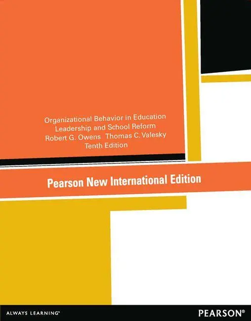 Cover: 9781292041322 | Organizational Behavior in Education: Leadership and School Reform