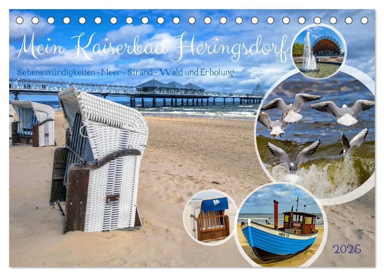 Cover: 9783435941322 | Mein Kaiserbad Heringsdorf (Tischkalender 2025 DIN A5 quer),...