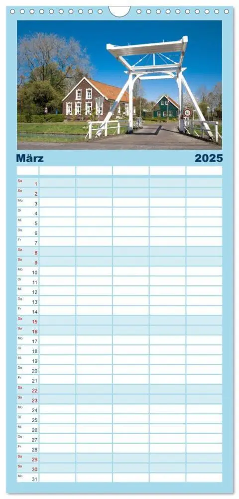 Bild: 9783457101322 | Familienplaner 2025 - Mein Land, Ostfriesland mit 5 Spalten...