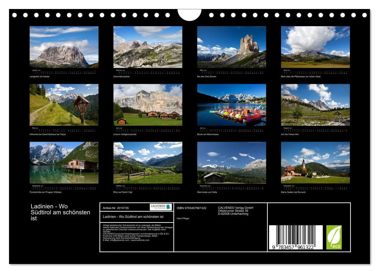Bild: 9783457961322 | Ladinien - Wo Südtirol am schönsten ist (Wandkalender 2026 DIN A4...