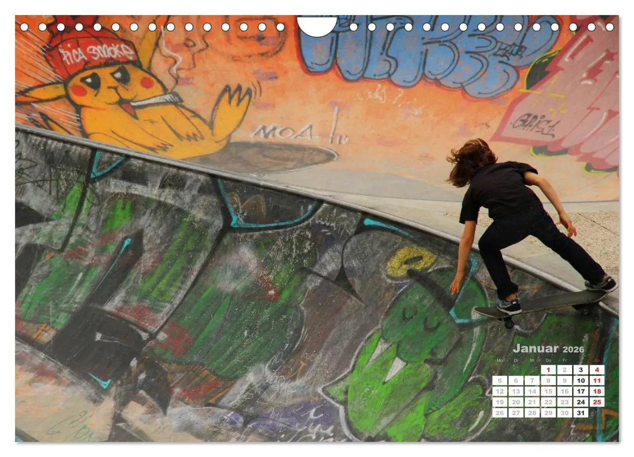 Bild: 9783516051322 | Skater. Skateboarding-Impressionen (Wandkalender 2026 DIN A4 quer),...