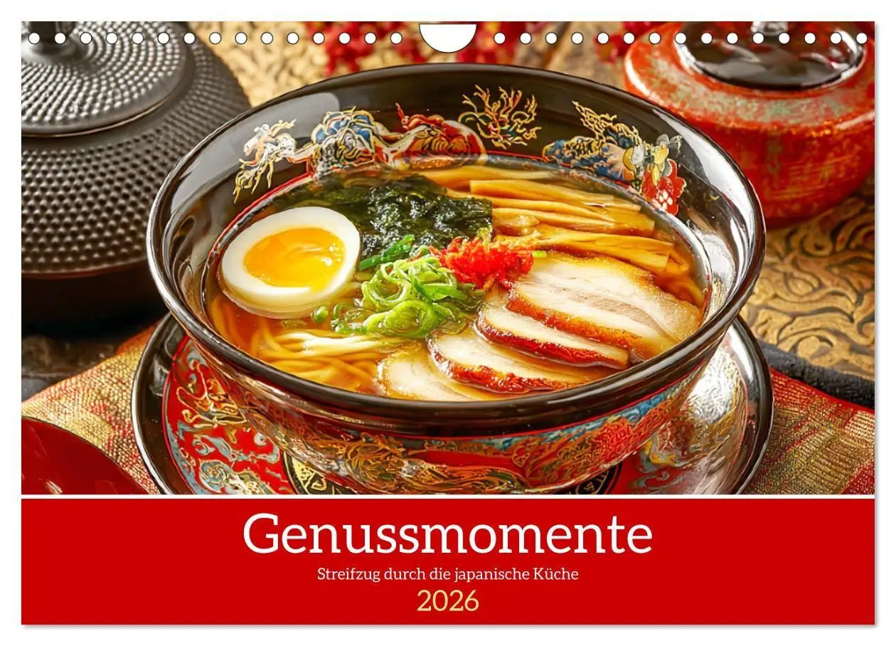 Cover: 9783516741322 | Genussmomente. Streifzug durch die japanische Küche (Wandkalender...