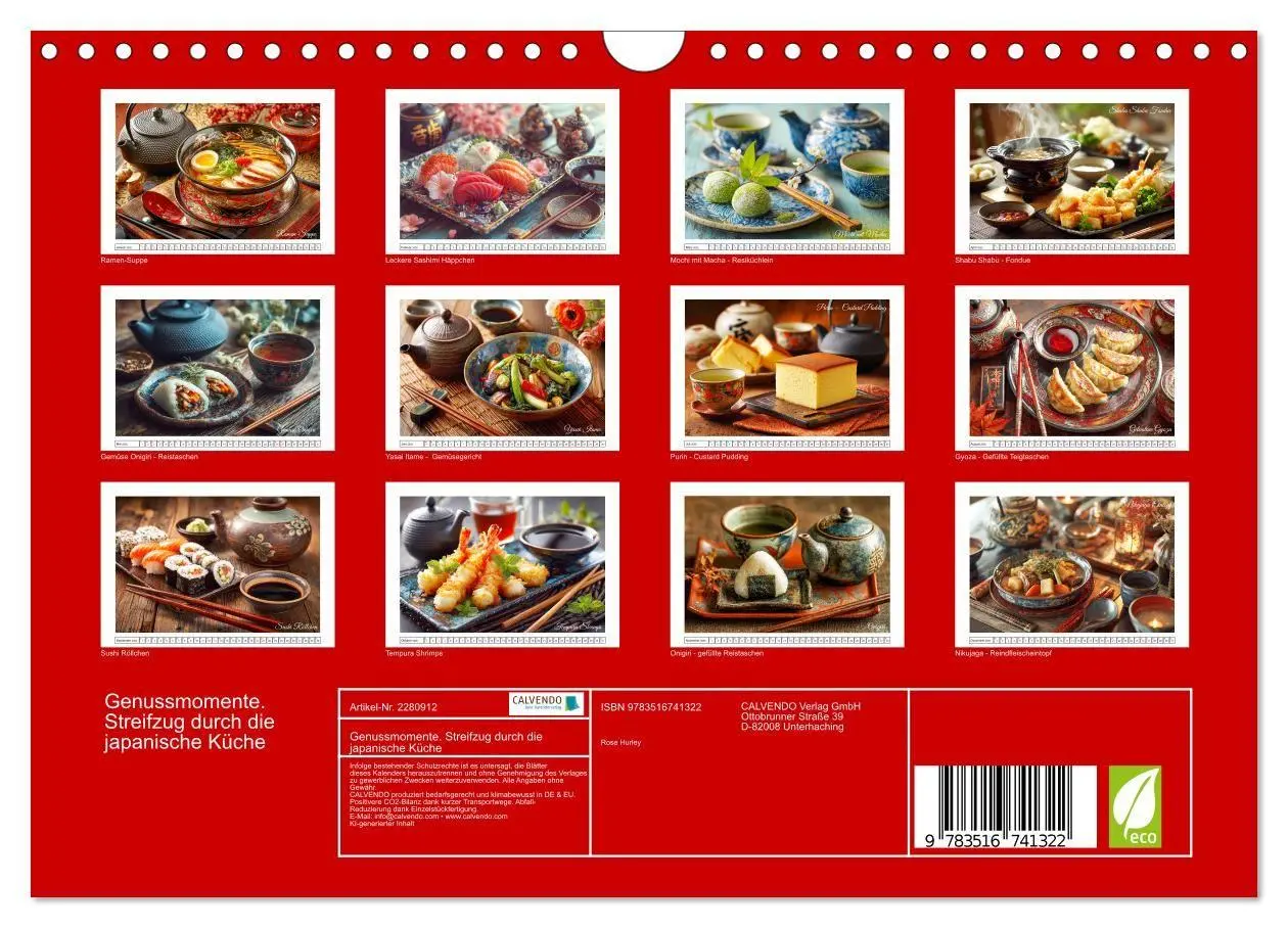 Bild: 9783516741322 | Genussmomente. Streifzug durch die japanische Küche (Wandkalender...
