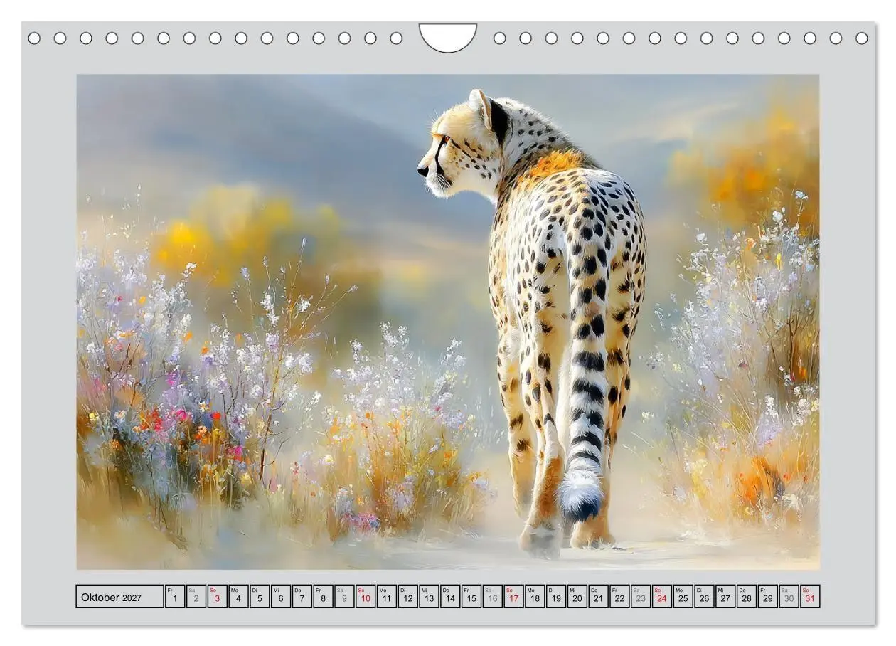 Bild: 9783516811322 | Geparden. Eleganz zwischen Speed und Stille (Wandkalender 2027 DIN...