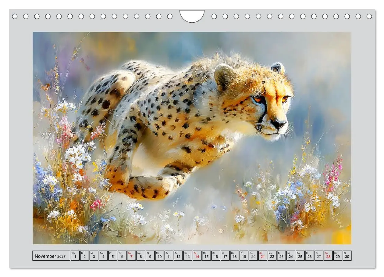 Bild: 9783516811322 | Geparden. Eleganz zwischen Speed und Stille (Wandkalender 2027 DIN...