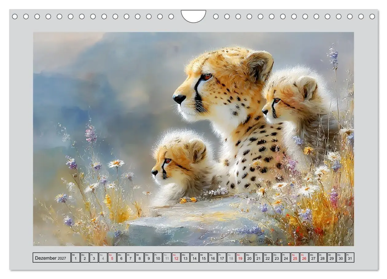 Bild: 9783516811322 | Geparden. Eleganz zwischen Speed und Stille (Wandkalender 2027 DIN...