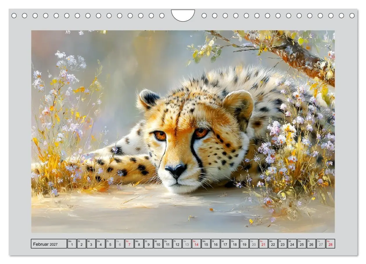 Bild: 9783516811322 | Geparden. Eleganz zwischen Speed und Stille (Wandkalender 2027 DIN...