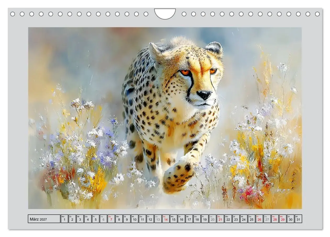 Bild: 9783516811322 | Geparden. Eleganz zwischen Speed und Stille (Wandkalender 2027 DIN...