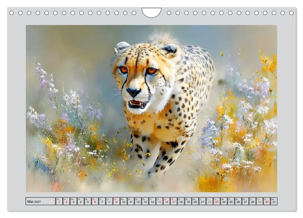 Bild: 9783516811322 | Geparden. Eleganz zwischen Speed und Stille (Wandkalender 2027 DIN...
