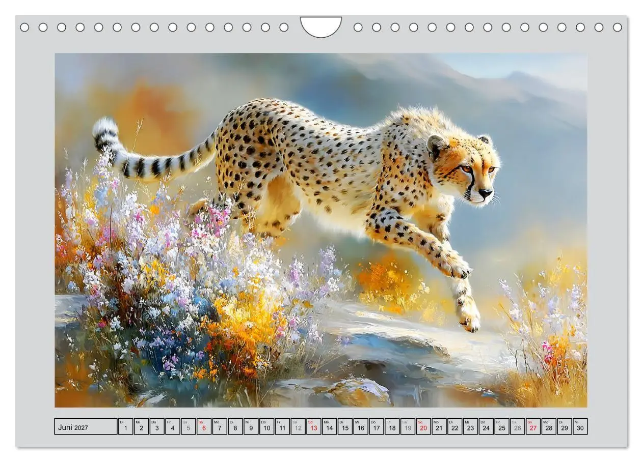 Bild: 9783516811322 | Geparden. Eleganz zwischen Speed und Stille (Wandkalender 2027 DIN...