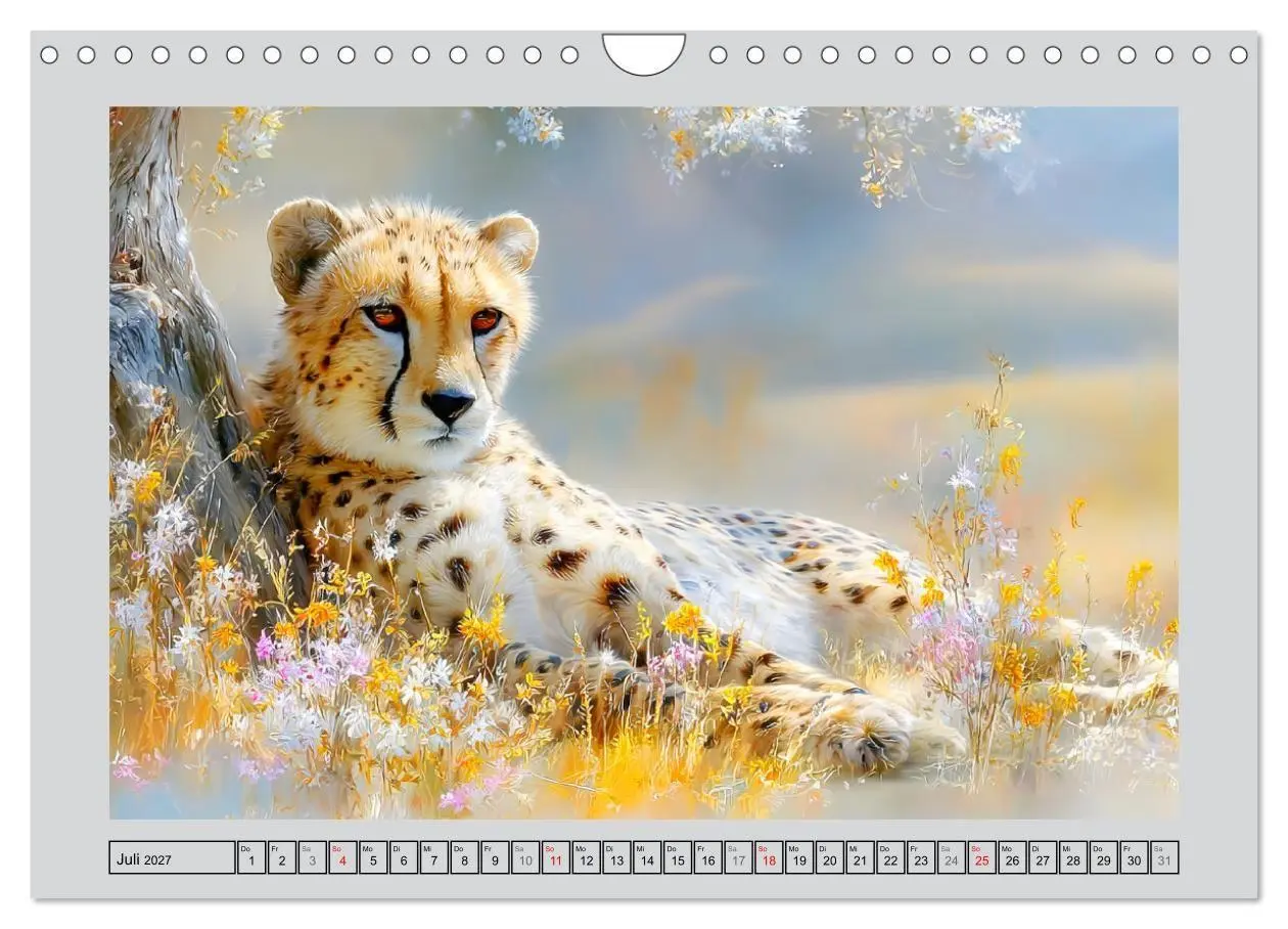 Bild: 9783516811322 | Geparden. Eleganz zwischen Speed und Stille (Wandkalender 2027 DIN...