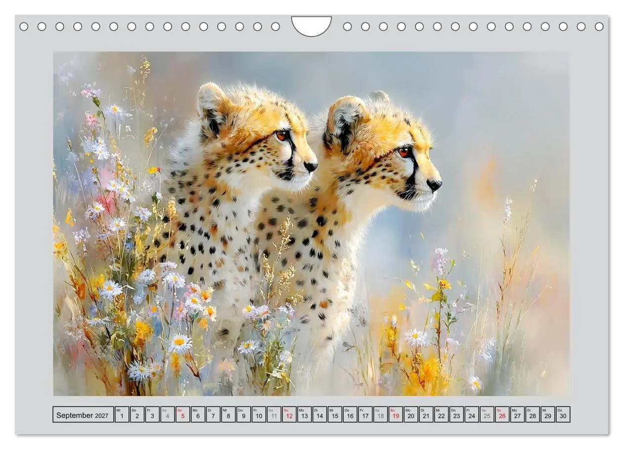 Bild: 9783516811322 | Geparden. Eleganz zwischen Speed und Stille (Wandkalender 2027 DIN...