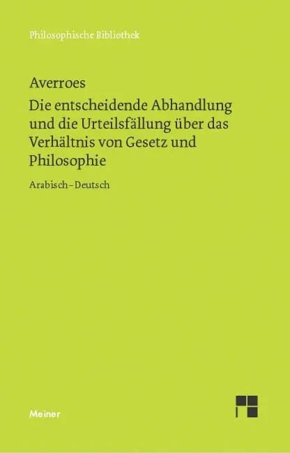 Cover: 9783787321322 | Die entscheidende Abhandlung und die Urteilsfällung über das...