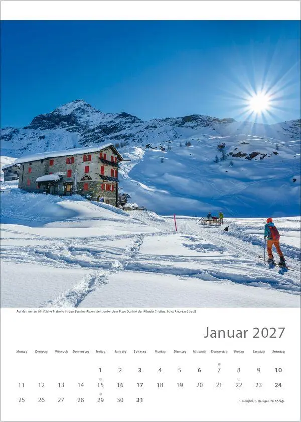 Bild: 9783819301322 | Hütten unserer Alpen 2027 | Verlag Korsch | Kalender | Spiralbindung