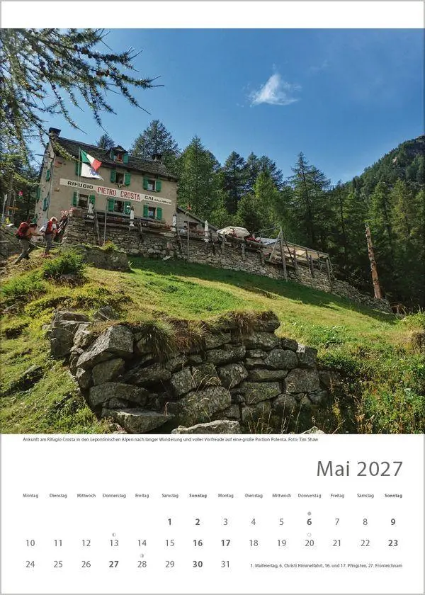Bild: 9783819301322 | Hütten unserer Alpen 2027 | Verlag Korsch | Kalender | Spiralbindung