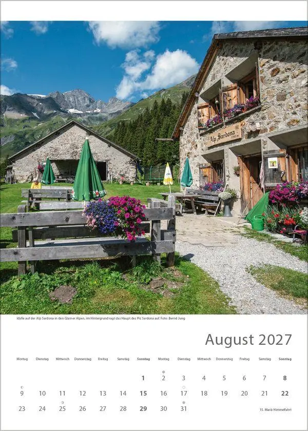 Bild: 9783819301322 | Hütten unserer Alpen 2027 | Verlag Korsch | Kalender | Spiralbindung