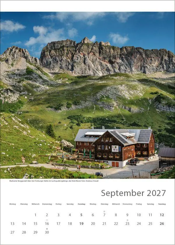 Bild: 9783819301322 | Hütten unserer Alpen 2027 | Verlag Korsch | Kalender | Spiralbindung